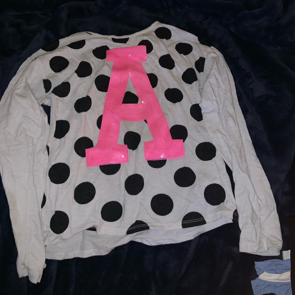Long sleeve “A” tee shirt from Justice 💓